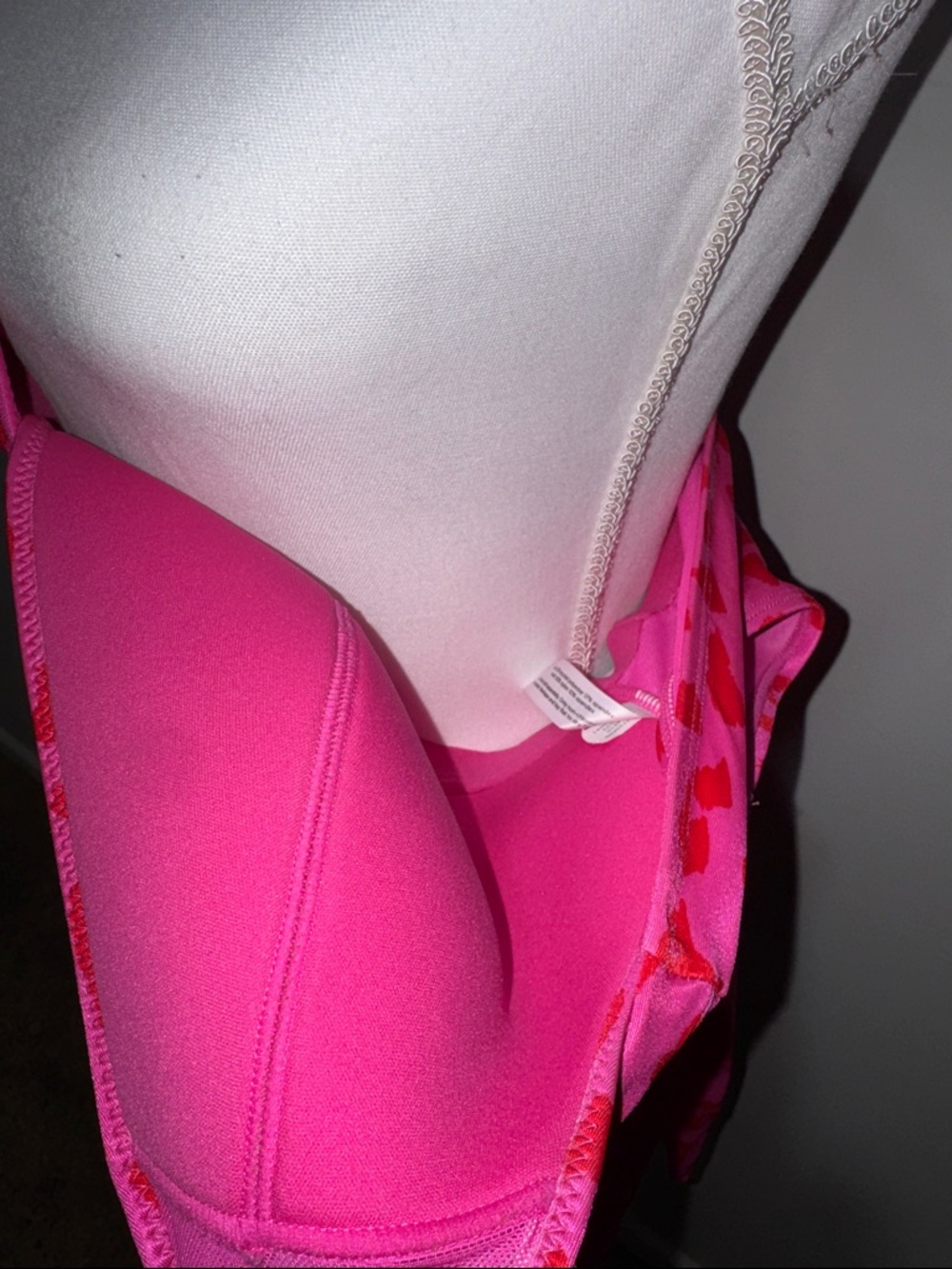 Lane Bryant Hot Pink & Bright Pink Animal Print One-Piece Swimdress - Picture 13 of 13